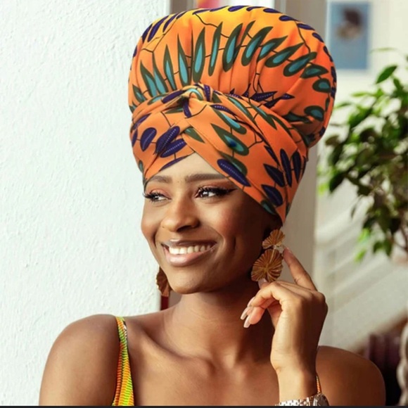 Ewafro satin lined printed head wrap - Picture 1 of 5